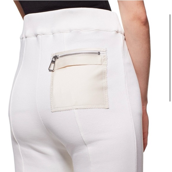 AZ FACTORY NWT ORGANIC COTTON SEACELL BLEND FLARE PANTS WHITE | Size L - Picture 2 of 14